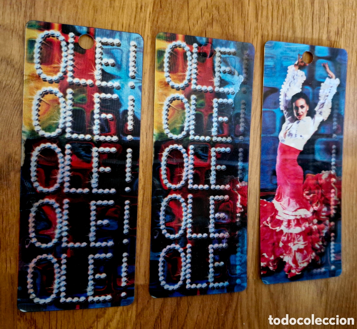 Coleccionismo marcap&aacute;ginas: LOTE 3 MARCAP&Aacute;GINAS 3D OL&Eacute;/ FLAMENCA - Foto 1