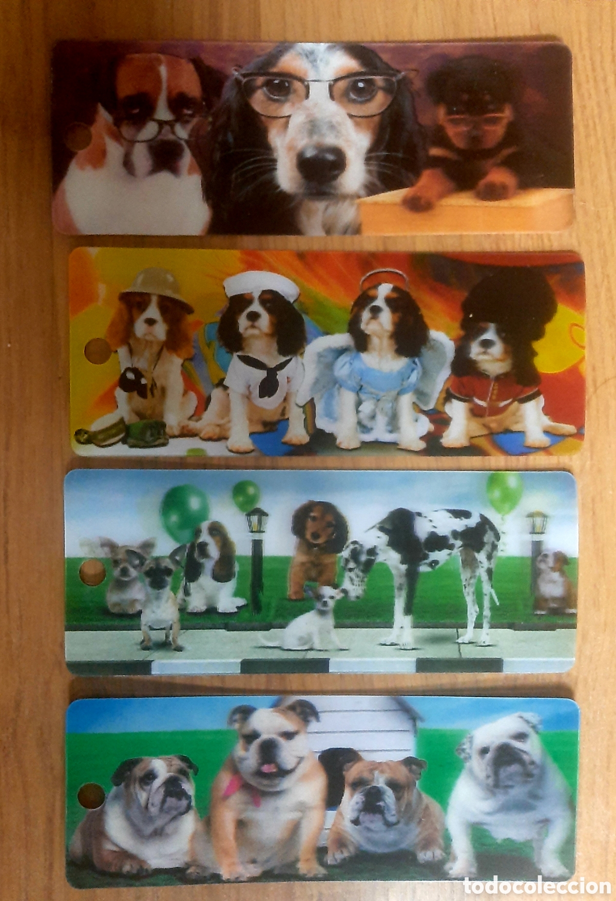 Coleccionismo marcap&aacute;ginas: LOTE 4 MARCAP&Aacute;GINAS 3D PERROS - Foto 1