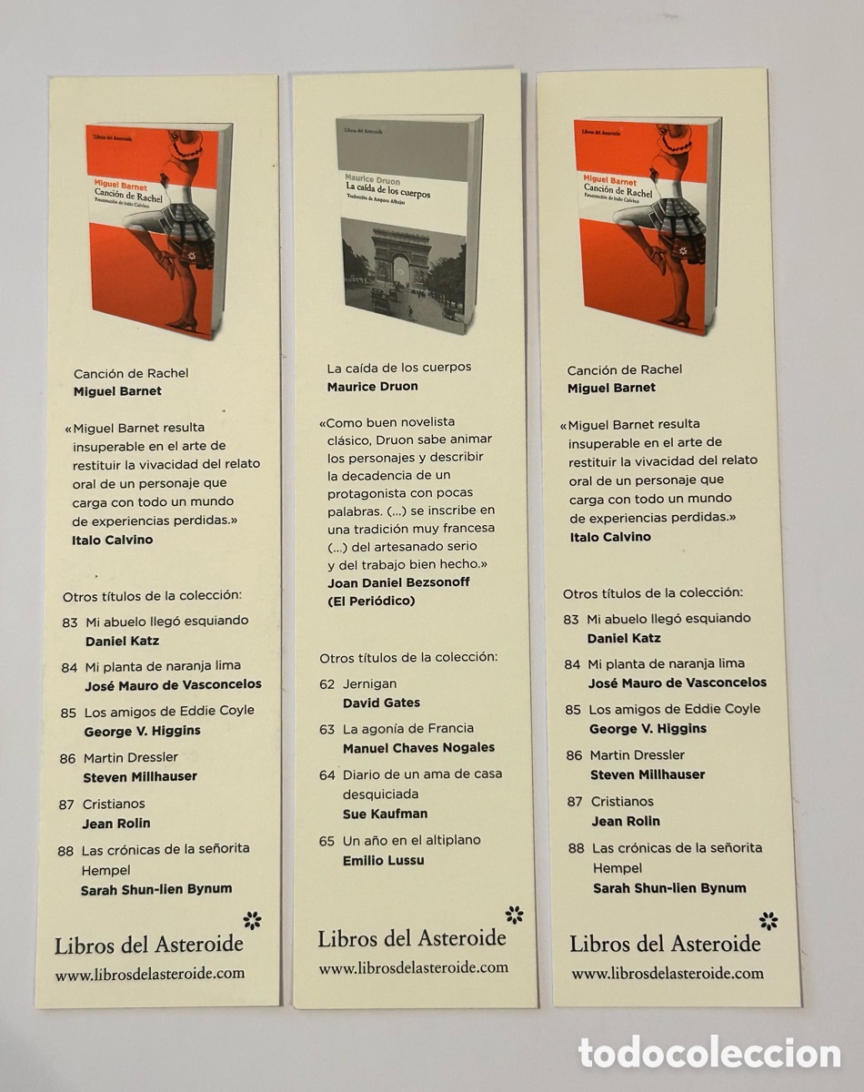Coleccionismo marcap&aacute;ginas: LOTE 17 MARCAP&Aacute;GINAS/PUNTO DE LIBRO LIBROS DEL ASTEROIDE - Foto 2