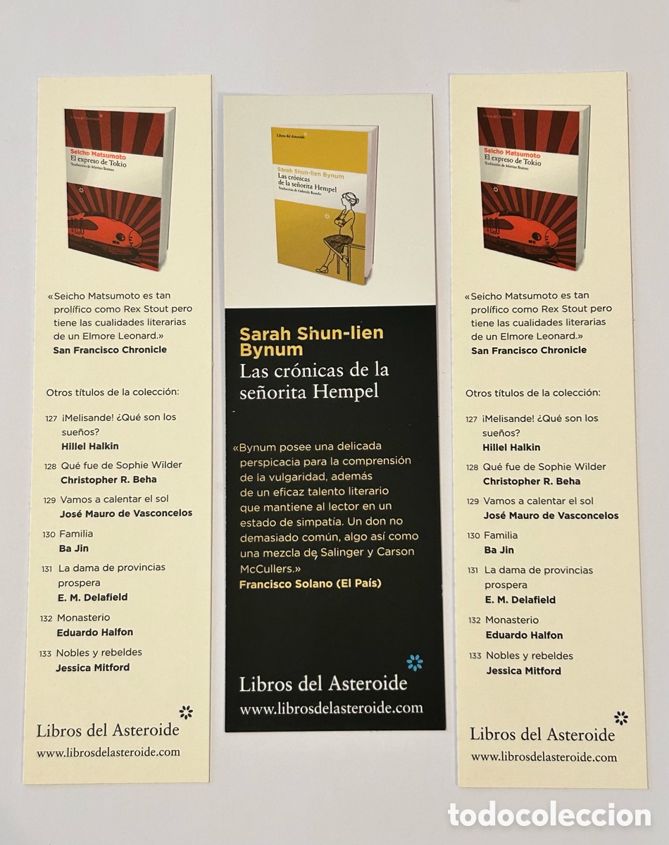 Coleccionismo marcap&aacute;ginas: LOTE 17 MARCAP&Aacute;GINAS/PUNTO DE LIBRO LIBROS DEL ASTEROIDE - Foto 4