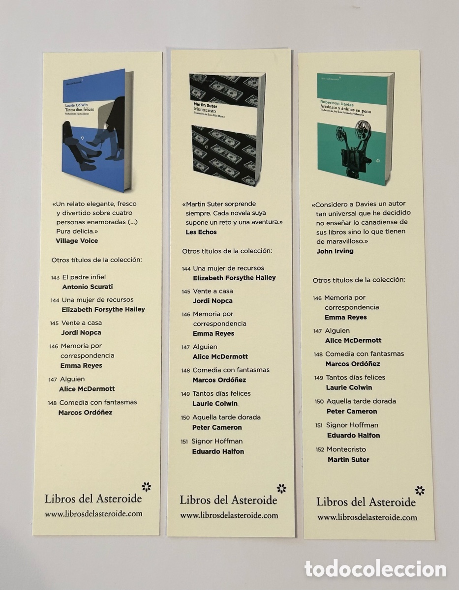 Coleccionismo marcap&aacute;ginas: LOTE 17 MARCAP&Aacute;GINAS/PUNTO DE LIBRO LIBROS DEL ASTEROIDE - Foto 5