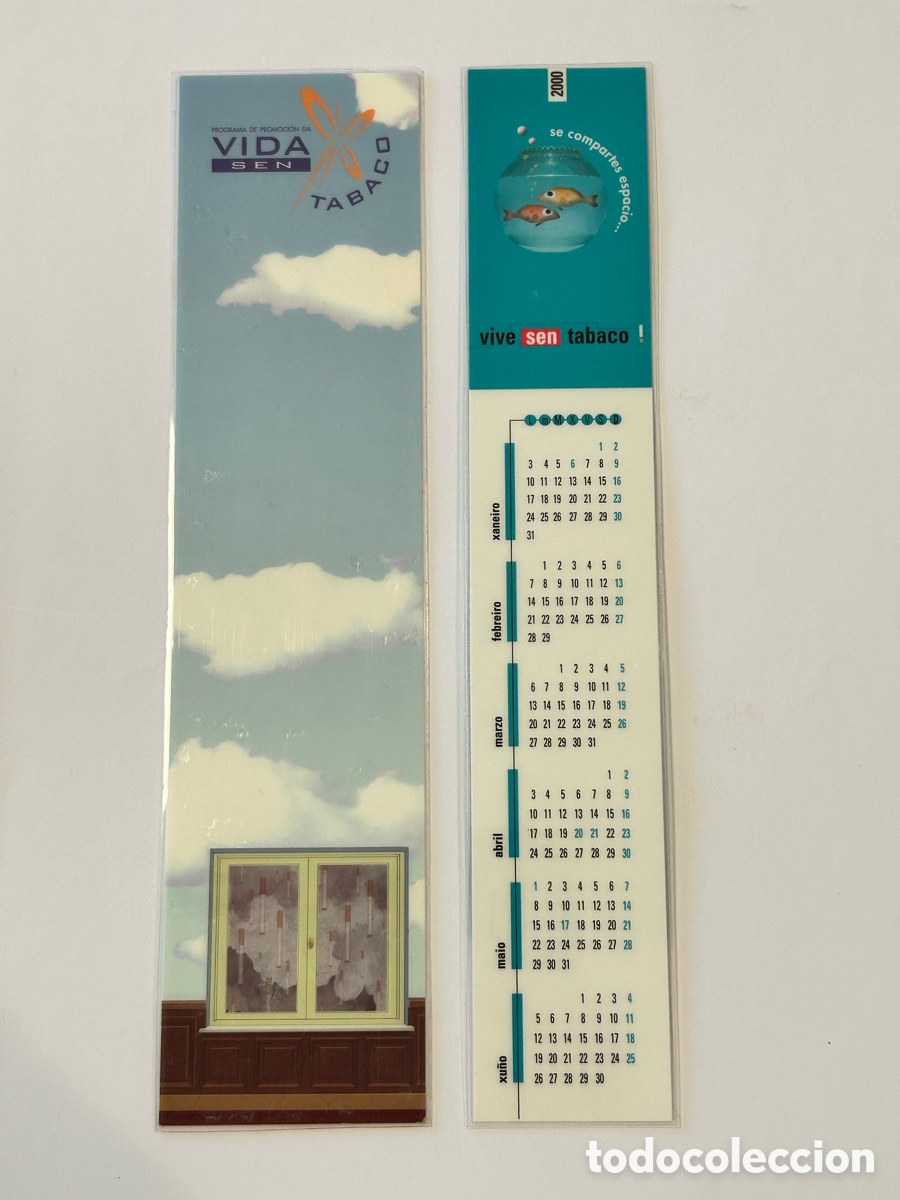 Collectables Bookmark: LOTE 2 MARCAP&Aacute;GINAS/PUNTO DE LIBRO XUNTA DE GALICIA. SERIE SEN TABACO