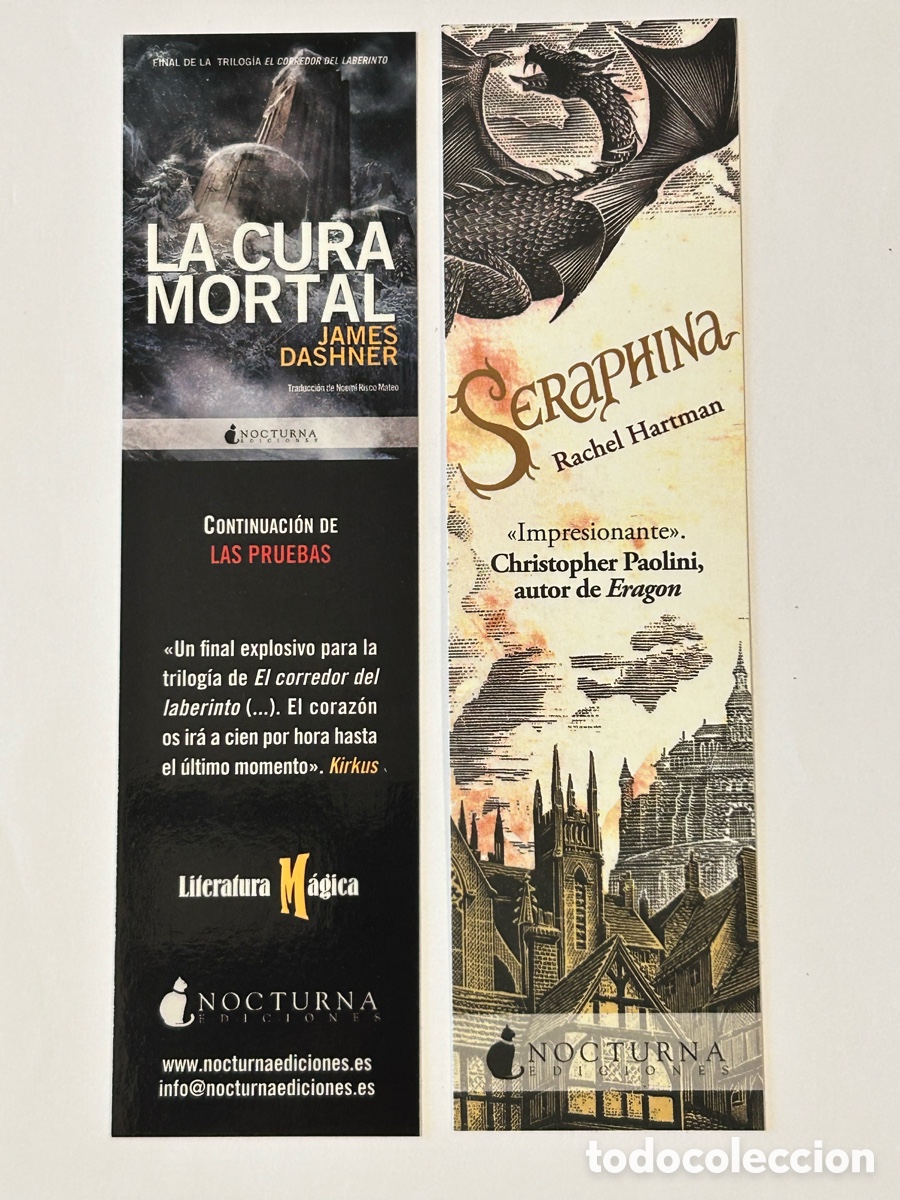 Coleccionismo marcap&aacute;ginas: LOTE 7 MARCAP&Aacute;GINAS/PUNTO DE LIBRO EDICIONES NOCTURNA - Foto 3
