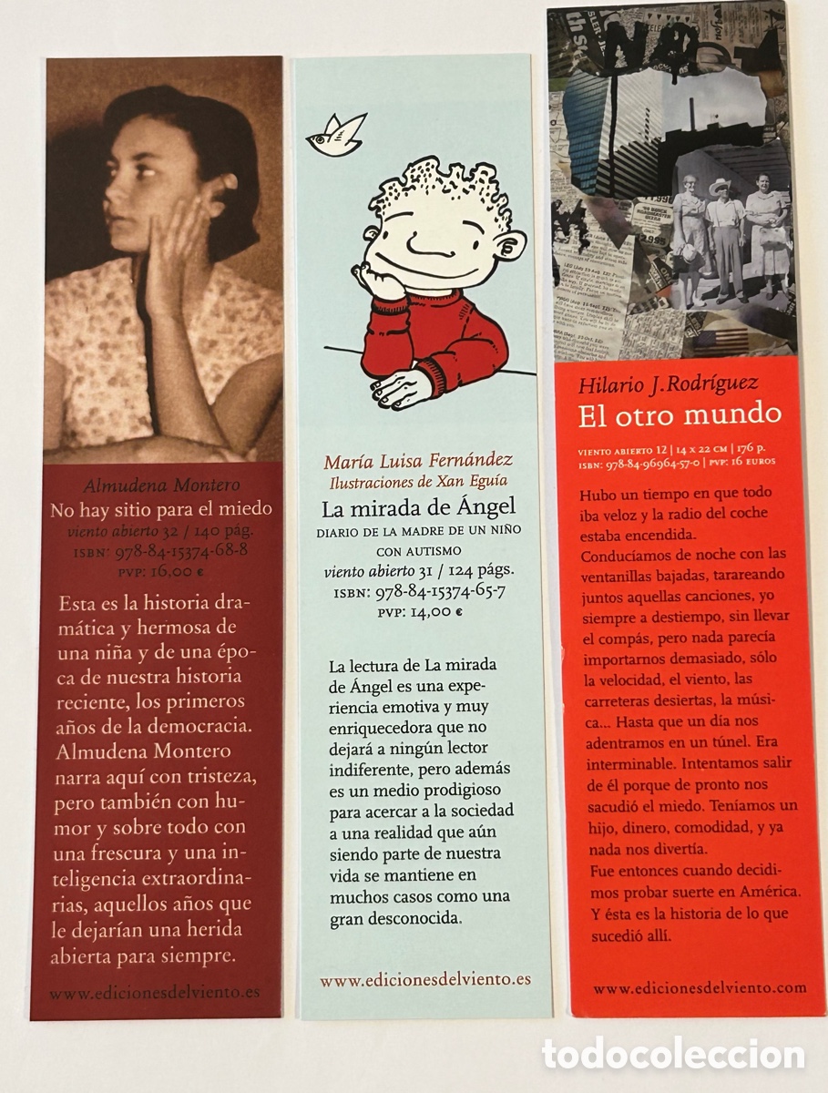 Coleccionismo marcap&aacute;ginas: LOTE 11 MARCAP&Aacute;GINAS/PUNTO DE LIBRO EDICIONES DEL VIENTO - Foto 5