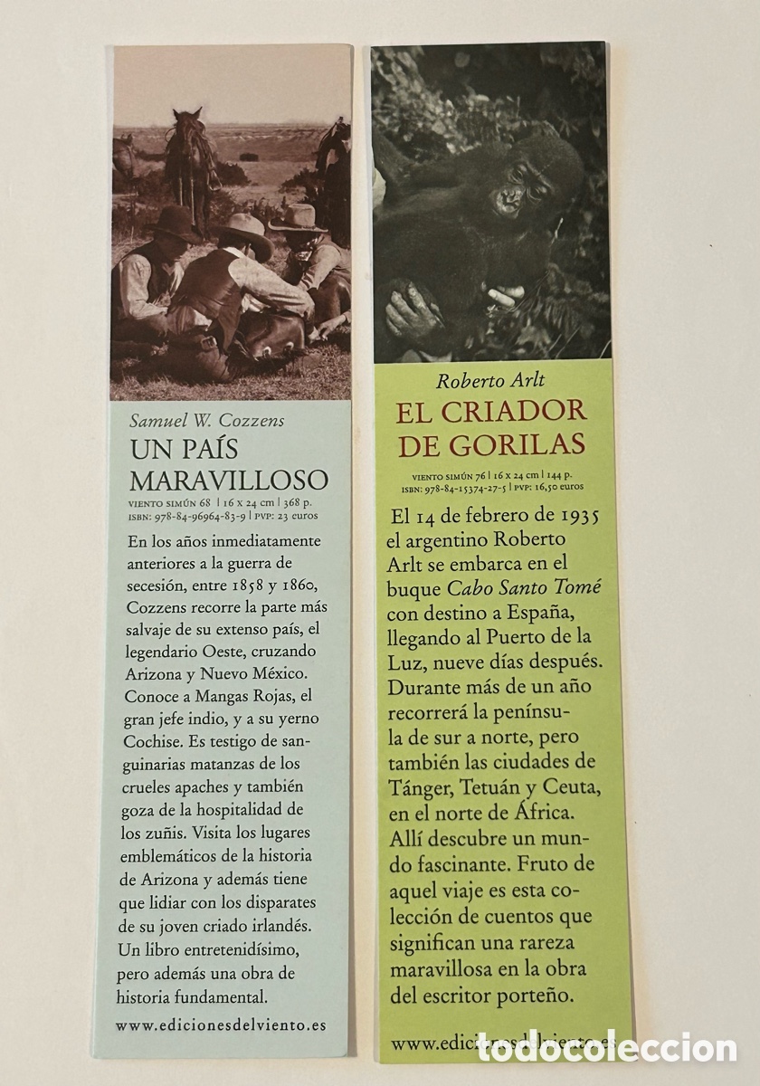 Coleccionismo marcap&aacute;ginas: LOTE 11 MARCAP&Aacute;GINAS/PUNTO DE LIBRO EDICIONES DEL VIENTO - Foto 6