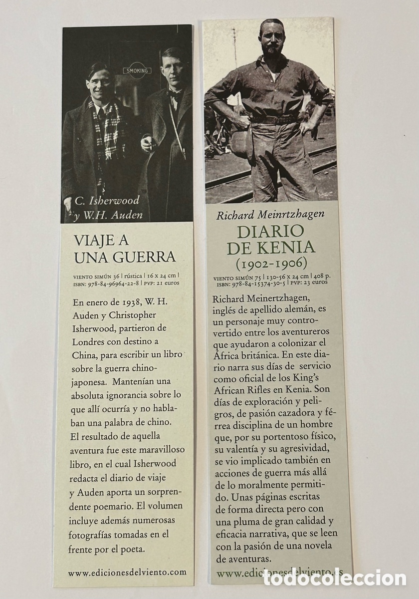 Coleccionismo marcap&aacute;ginas: LOTE 11 MARCAP&Aacute;GINAS/PUNTO DE LIBRO EDICIONES DEL VIENTO - Foto 4
