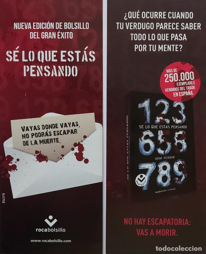 Coleccionismo Marcap&aacute;ginas: MARCAP&Aacute;GINAS - ROCA EDITORIAL - SE LO QUE ESTAS PENSANDO