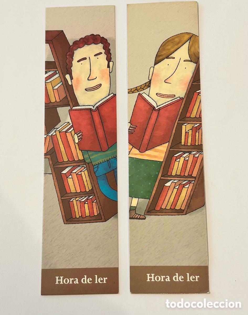 Collectables Bookmark: LOTE 2 MARCAP&Aacute;GINAS/PUNTO DE LIBRO HORA DE LER 2006. HORA DE LEER. XUNTA DE GALICIA