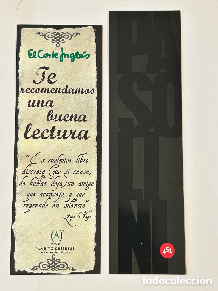 Coleccionismo marcap&aacute;ginas: LOTE 8 MARCAP&Aacute;GINAS EDITORIAL 451 - Foto 6