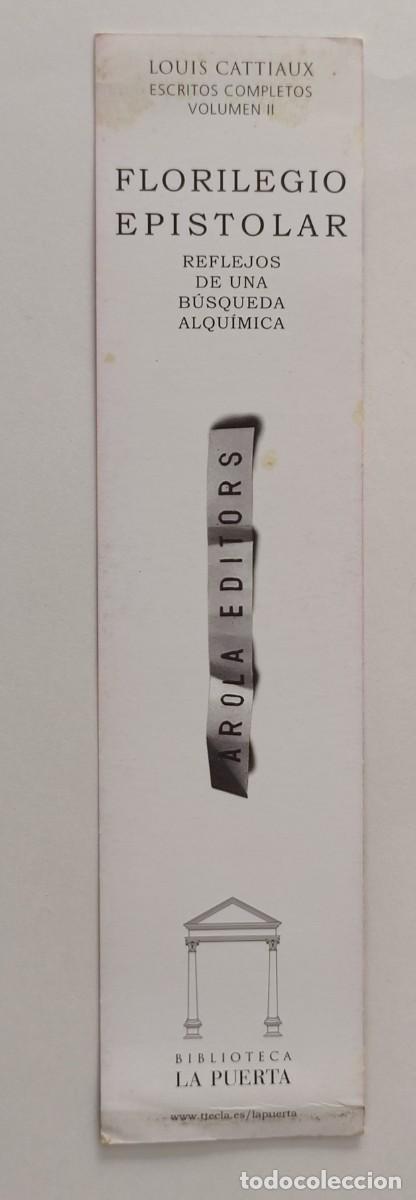 Coleccionismo marcap&aacute;ginas: Marca Paginas Florilegio Epistolar - Foto 3