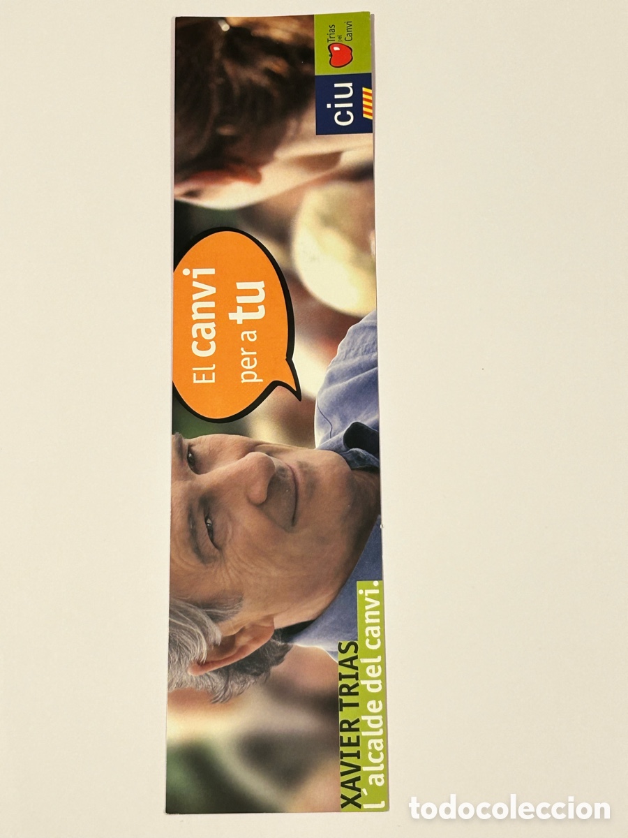 Collectables Bookmark: MARCAP&Aacute;GINAS CIU. XAVIER TR&Iacute;AS. SANT JORDI 2007