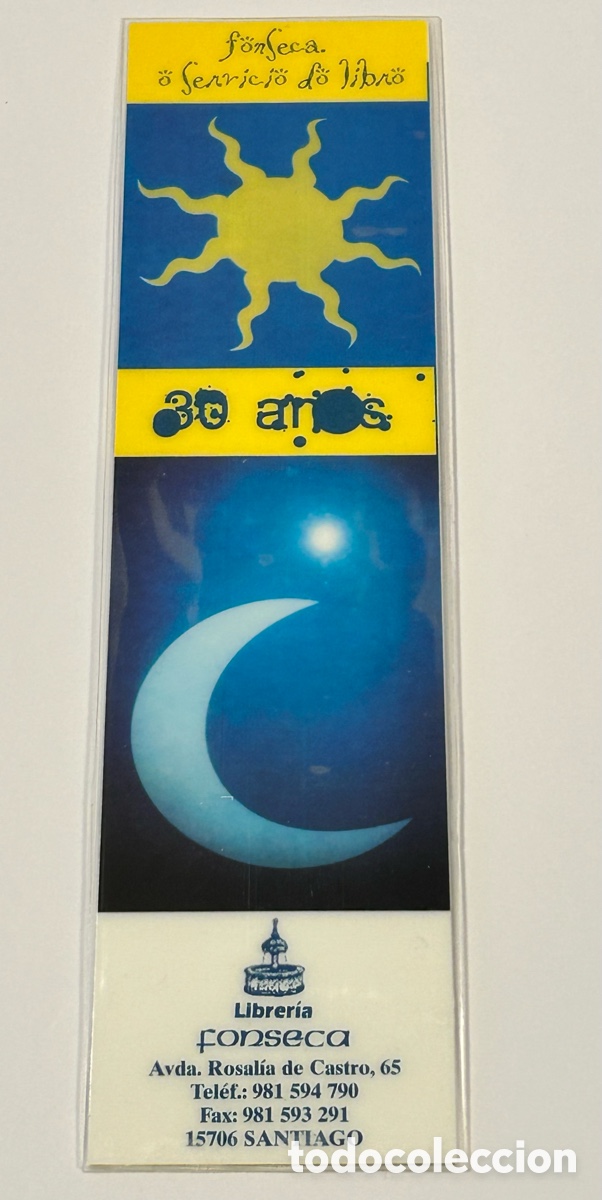 Collectables Bookmark: LOTE 1 MARCAP&Aacute;GINAS/PUNTO DE LIBRO LIBRER&Iacute;A FONSECA, SANTIAGO DE COMPOSTELA