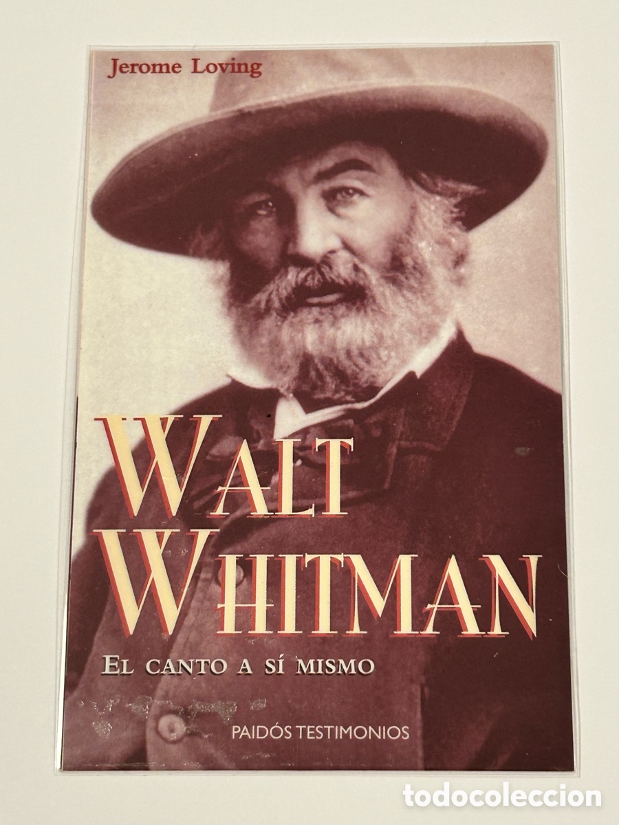 Collectables Bookmark: MARCAP&Aacute;GINAS/PUNTO DE LIBRO WALT WHITMAN. PAID&Oacute;S TESTIMONIOS. POSTAL