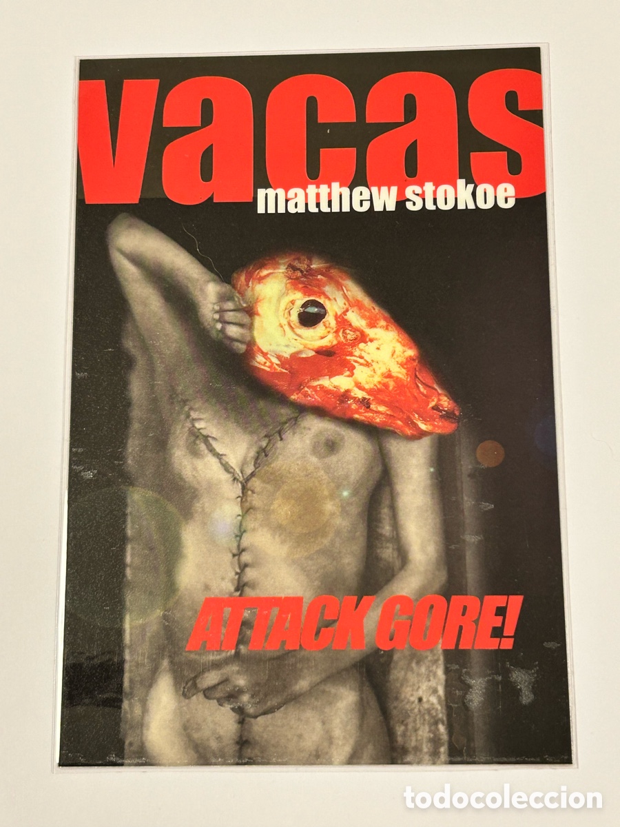 Collectables Bookmark: MARCAP&Aacute;GINAS/PUNTO DE LIBRO VACAS. GORE. EDITORIAL LA M&Aacute;SCARA. POSTAL