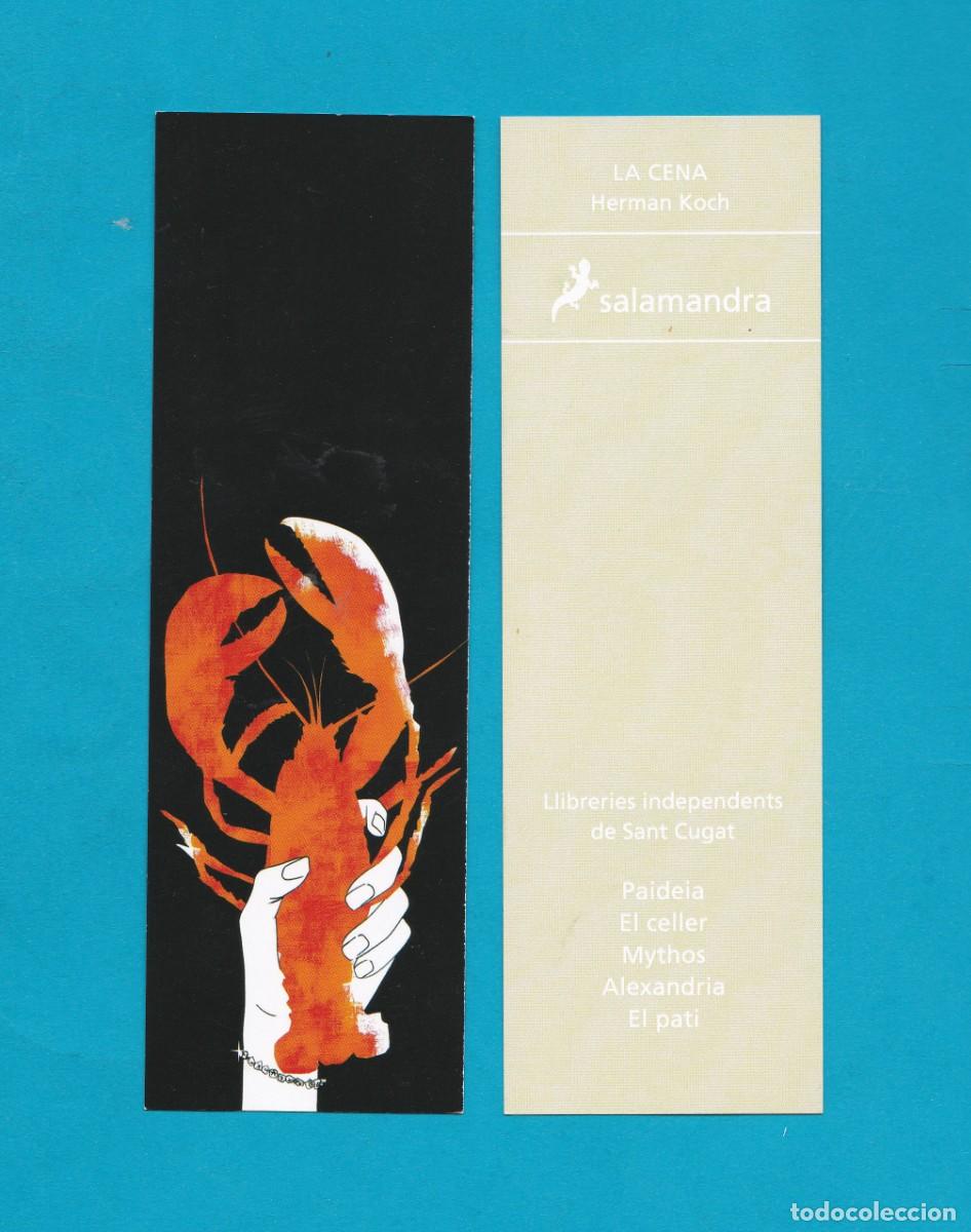 Sammeln von Lesezeichen: Marcapaginas editorial Salamandra la cena n&ordm; &ordm;177 diferente por detras
