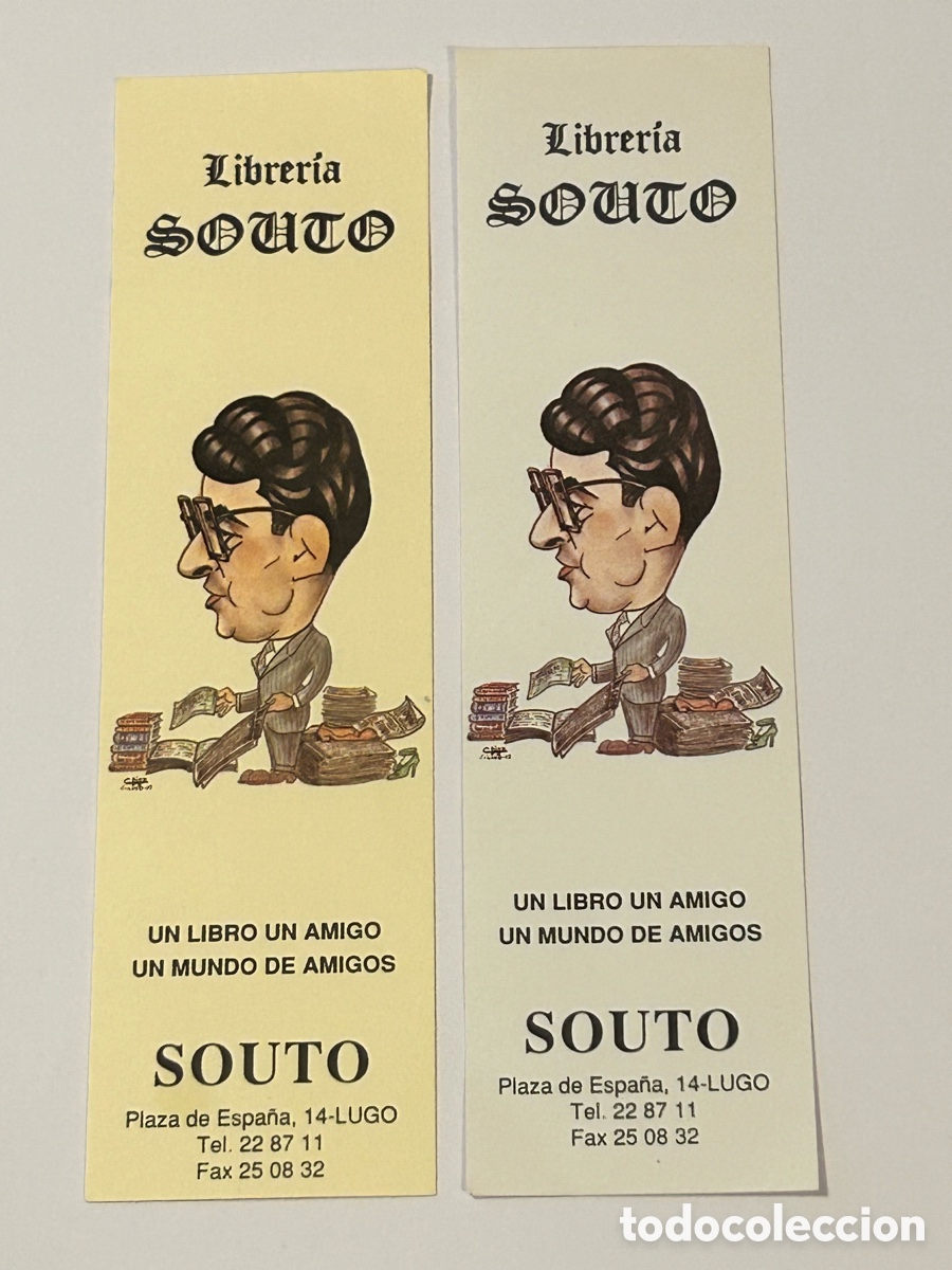 Sammeln von Lesezeichen: LOTE 2 MARCAP&Aacute;GINAS/PUNTO DE LIBRO LIBRER&Iacute;A SOUTO, LUGO-GALICIA