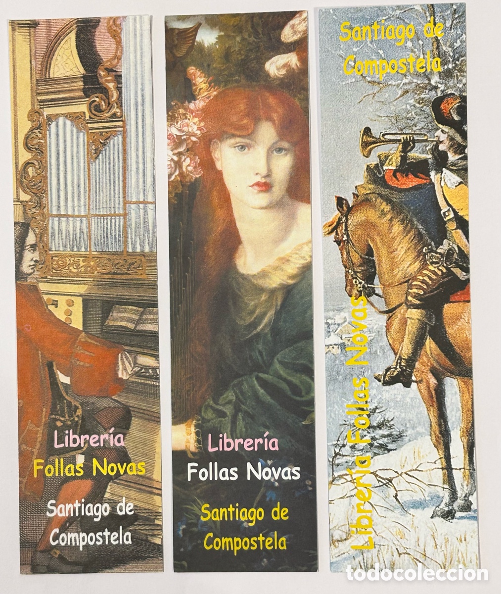 Coleccionismo Marcap&aacute;ginas: LOTE 6 MARCAP&Aacute;GINAS/PUNTO DE LIBRO LECTURA FOLLAS NOVAS. SERIE M&Uacute;SICA