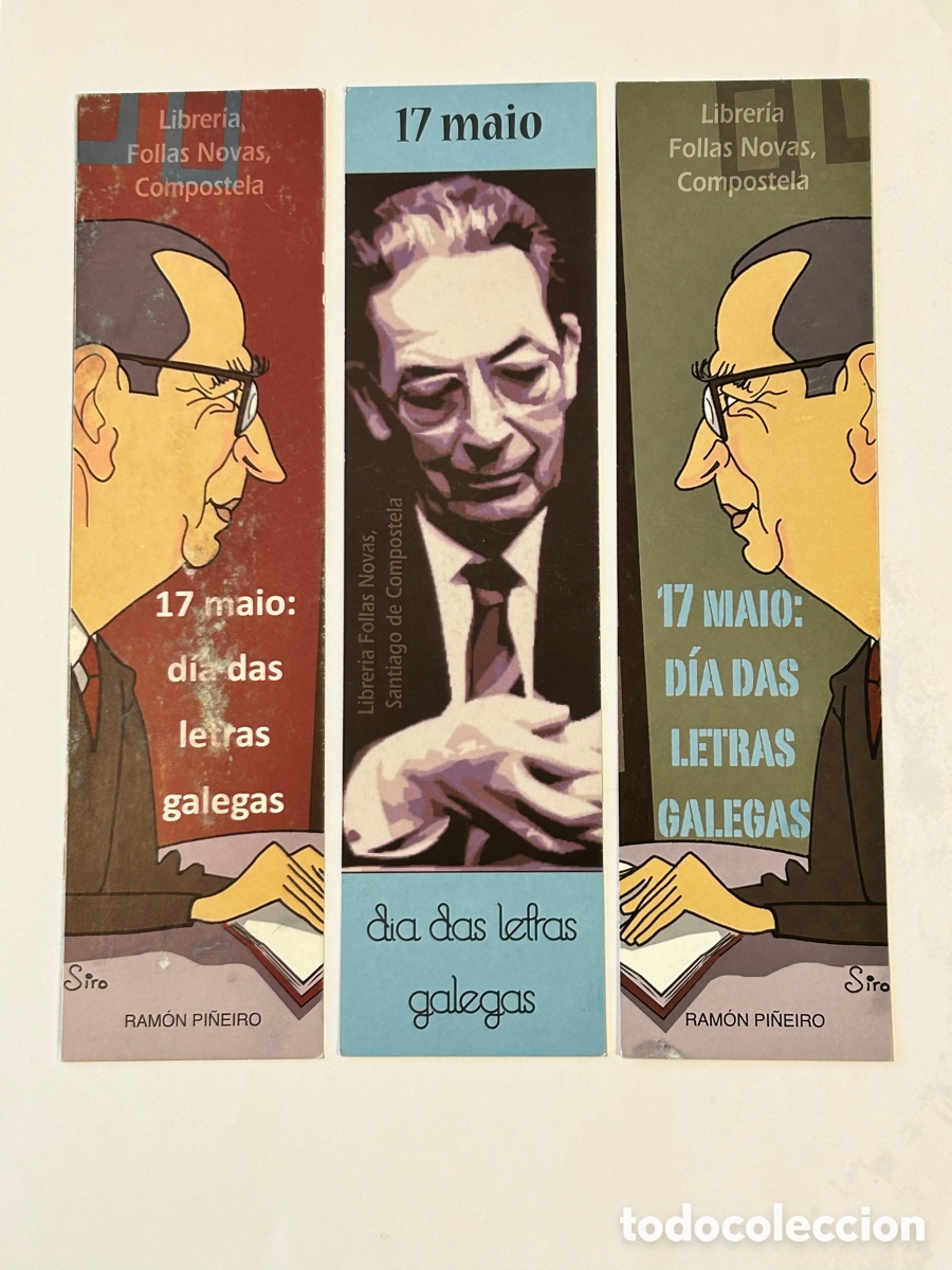 Sammeln von Lesezeichen: MARCAP&Aacute;GINAS/PUNTO DE LIBRO RAM&Oacute;N PI&Ntilde;EIRO. FOLLAS NOVAS. LETRAS GALEGAS 2009
