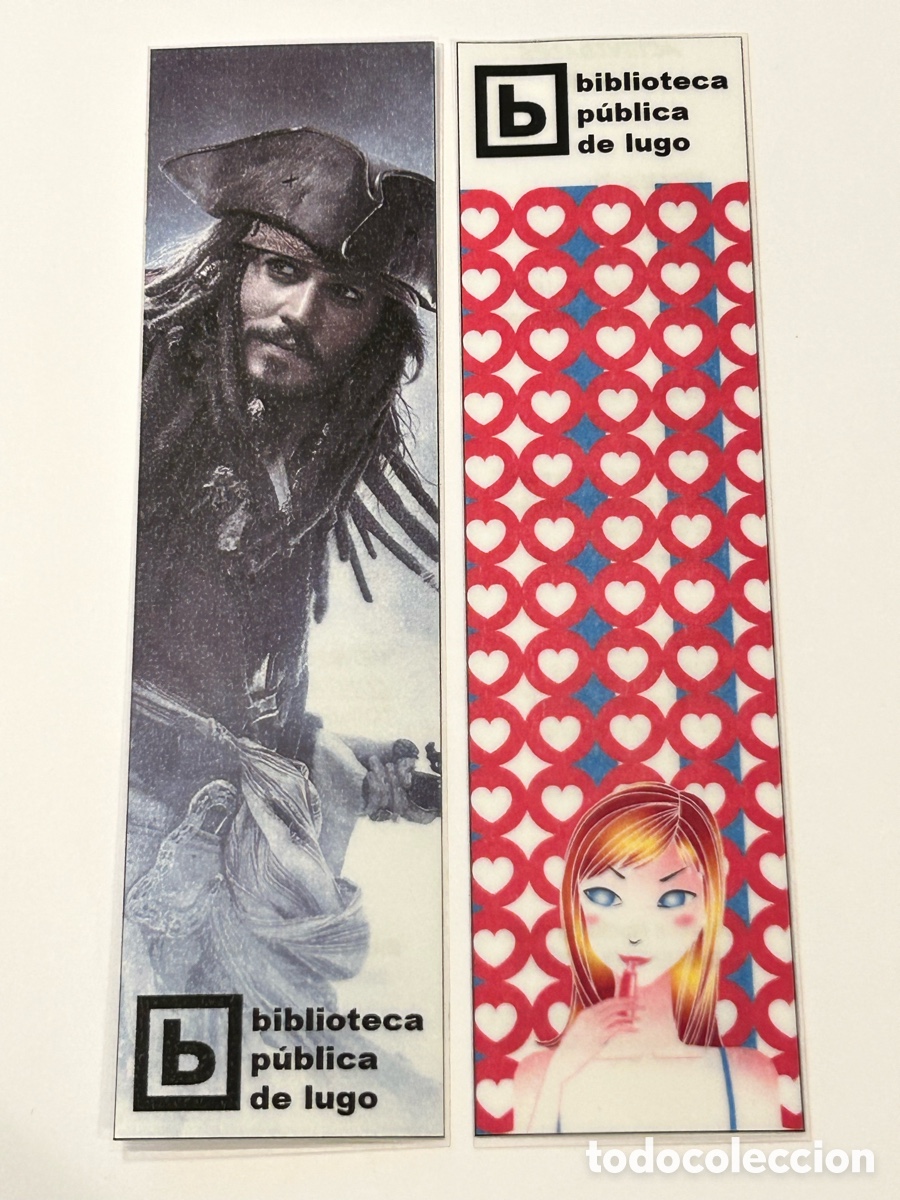 Sammeln von Lesezeichen: LOTE 2 MARCAP&Aacute;GINAS BIBLIOTECA P&Uacute;BLICA DE LUGO. XUNTA DE GALICIA. PIRATAS DEL CARIBE