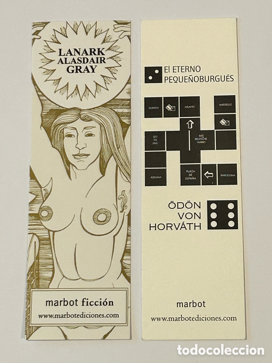 Collectables Bookmark: LOTE 4 MARCAP&Aacute;GINAS/PUNTO DE LIBRO MARBOT EDICIONES