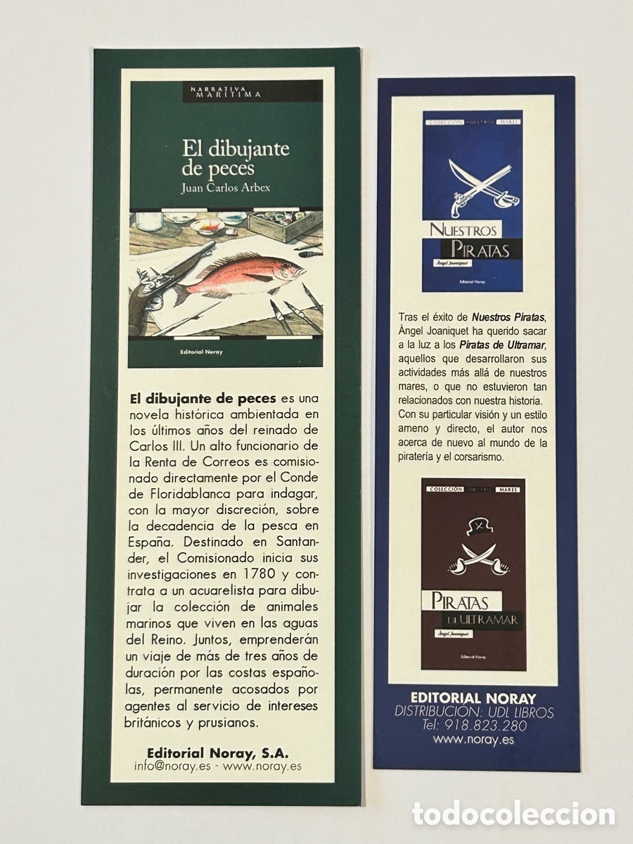Collectables Bookmark: LOTE 2 MARCAP&Aacute;GINAS/PUNTO DE LIBRO EDITORIAL NORAY