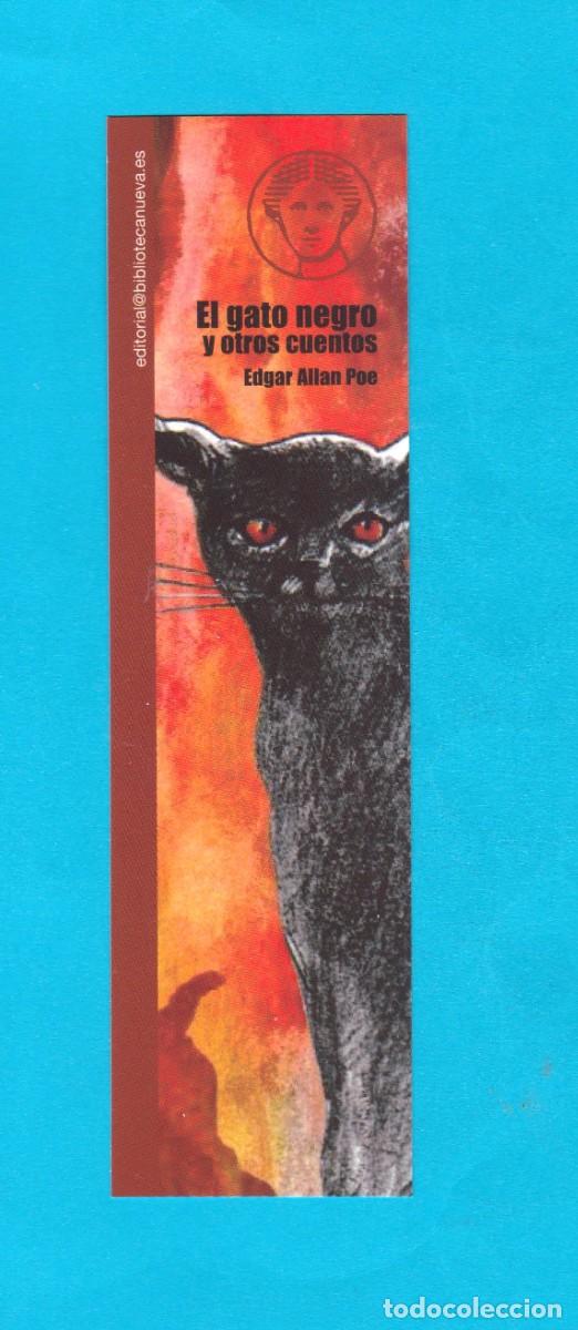 Coleccionismo Marcap&aacute;ginas: Marcapaginas editorial biblioteca nueva el gato negro y otros cuentos