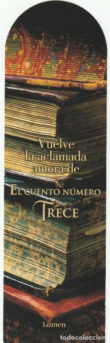 Coleccionismo Marcap&aacute;ginas: MARCAPAGINAS / PUNTO DE LIBRO - DIANE SETTERFIELD - EL HOMBRE QUE PERSEGUIA EL TIEMPO - ED. LUMEN