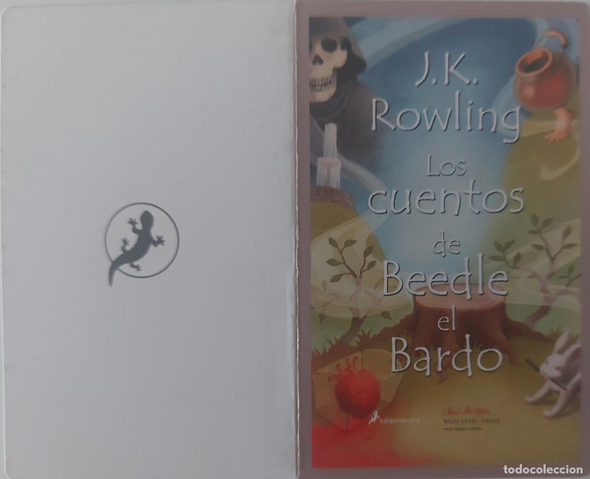 Coleccionismo marcap&aacute;ginas: MARCAPAGINAS - SALAMANDRA - LOS CUENTOS DE BEEDLE EL BARDO - J.K.ROWLING T POSTAL PEQUE&Ntilde;O