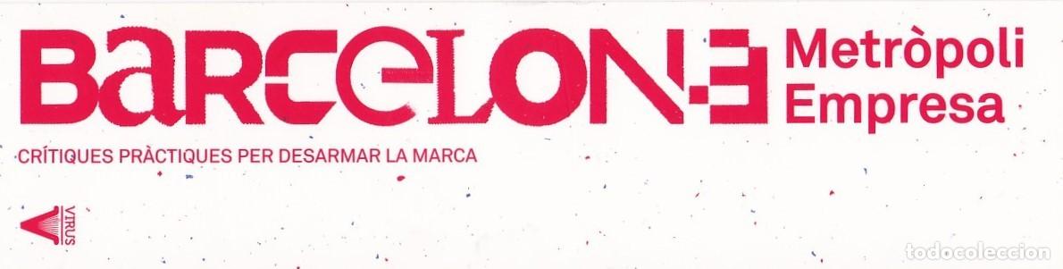 Coleccionismo Marcap&aacute;ginas: Marcapaginas editorial Virus Barcelone metr&oacute;poli empresa