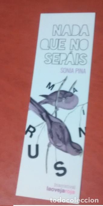 Collectables Bookmark: marcap&aacute;ginas nada que no sep&aacute;is, editorial la Oveja Roja