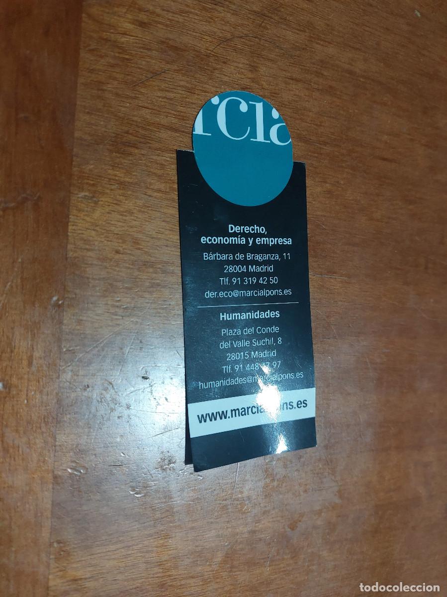 Collectionnisme Marque-pages: MARCIAL PONS. ABOGADOS. MARCAPAGINAS. BUEN ESTADO. C-1