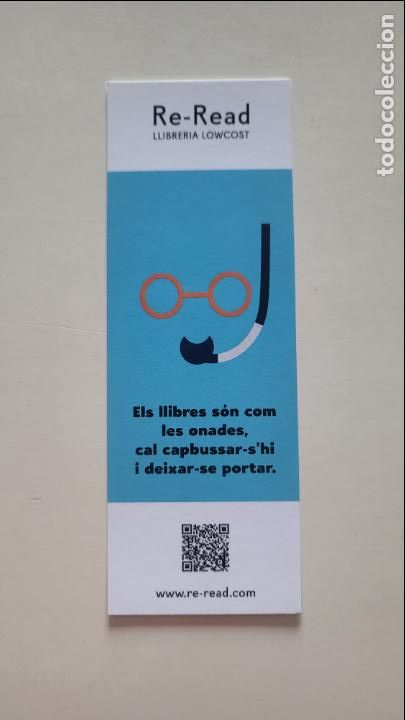 Collectables Bookmark: MARCAPAGINAS PUNT DE LLIBRE LLIBRERIA RE-READ BARCELONA CREU COBERTA