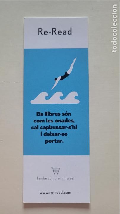 Collectables Bookmark: MARCAPAGINAS PUNT DE LLIBRE LLIBRERIA RE-READ BARCELONA MUNTANER ONADES