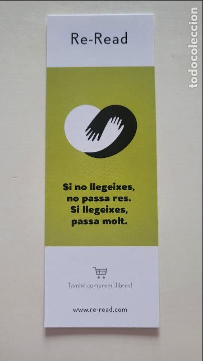 Collectables Bookmark: MARCAPAGINAS PUNT DE LLIBRE LLIBRERIA RE-READ BARCELONA MUNTANER