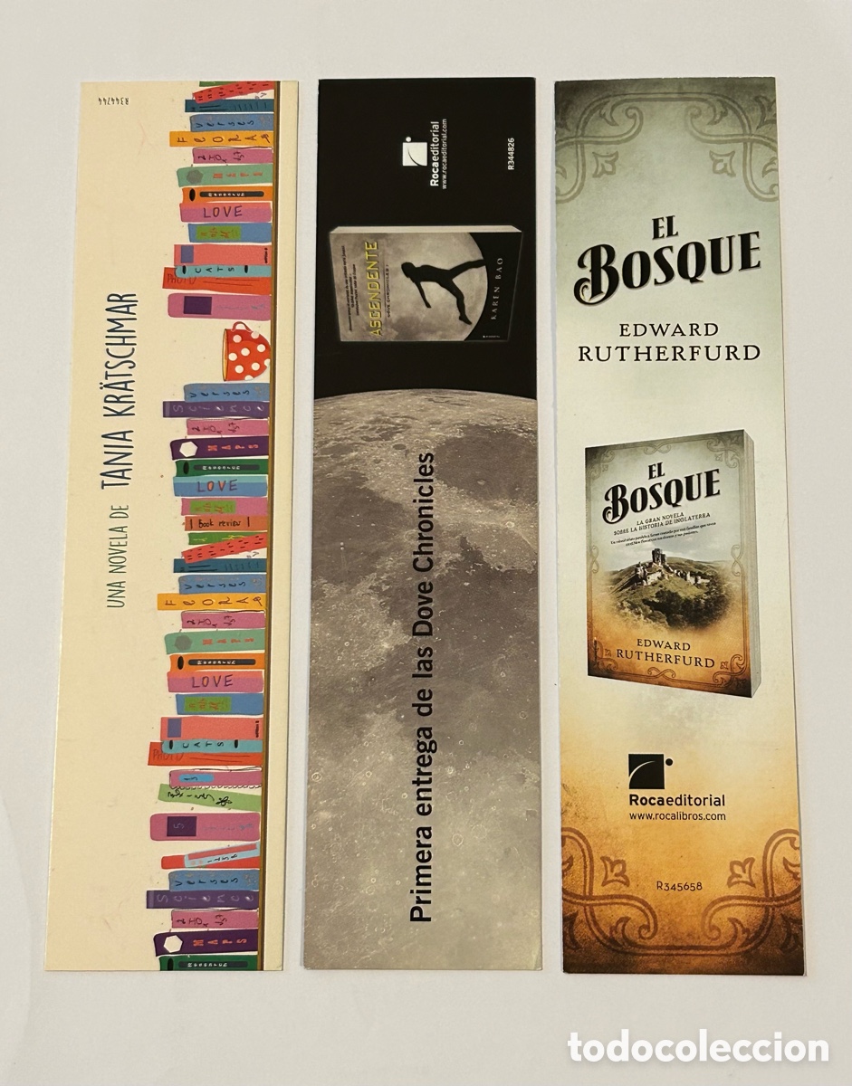 Collectables Bookmark: LOTE 17 MARCAP&Aacute;GINAS/PUNTO DE LIBRO EDITORIAL ROCA