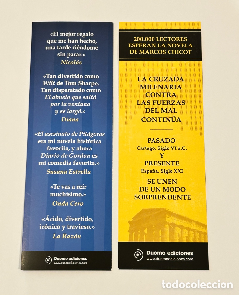 Coleccionismo marcap&aacute;ginas: LOTE 6 MARCAP&Aacute;GINAS/PUNTO DE LIBRO DUOMO EDICIONES - Foto 6