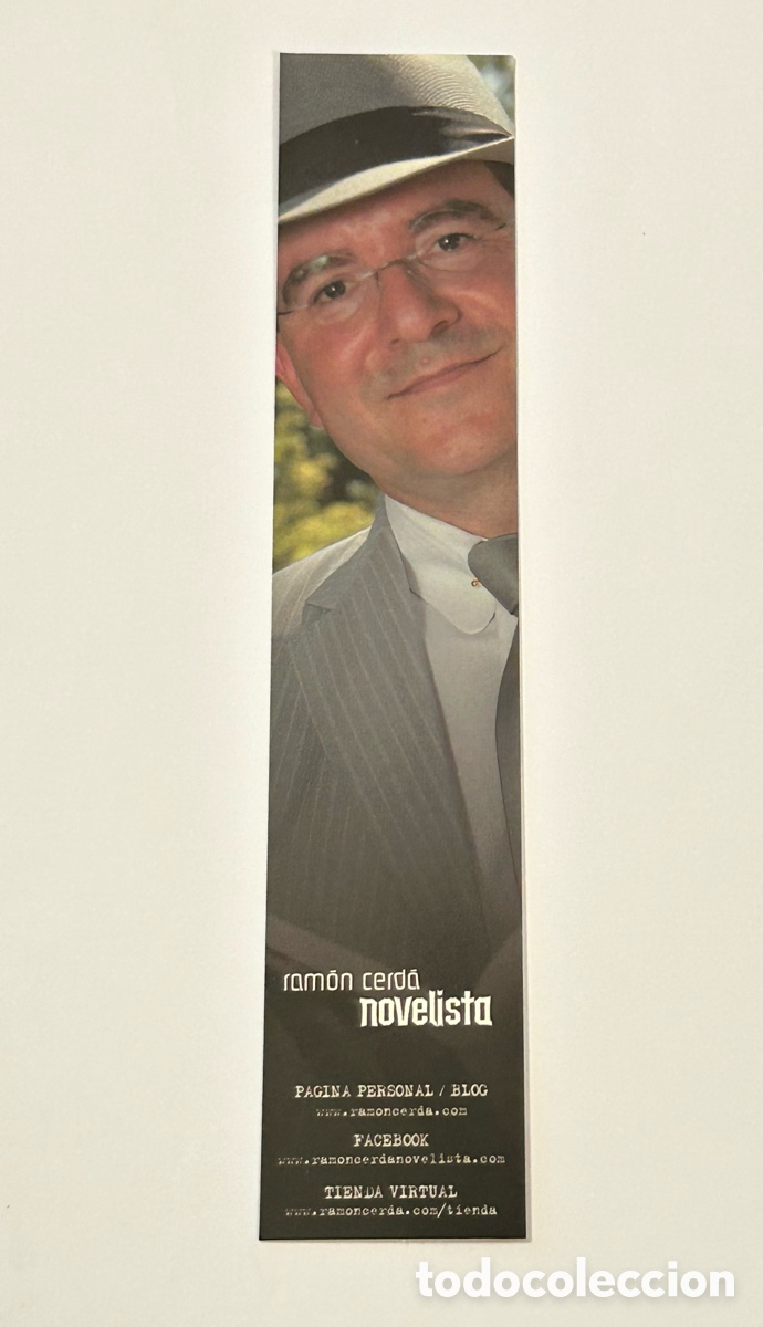 Collectables Bookmark: MARCAP&Aacute;GINAS RAM&Oacute;N CERD&Aacute; ESCRITOR NOVELISTA