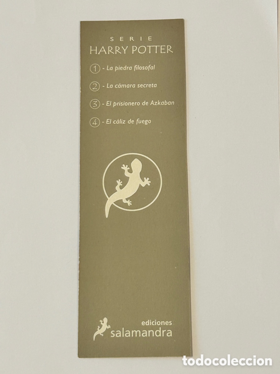 Coleccionismo marcap&aacute;ginas: MARCAP&Aacute;GINAS HARRY POTTER. EDITORIAL SALAMANDRA - Foto 2