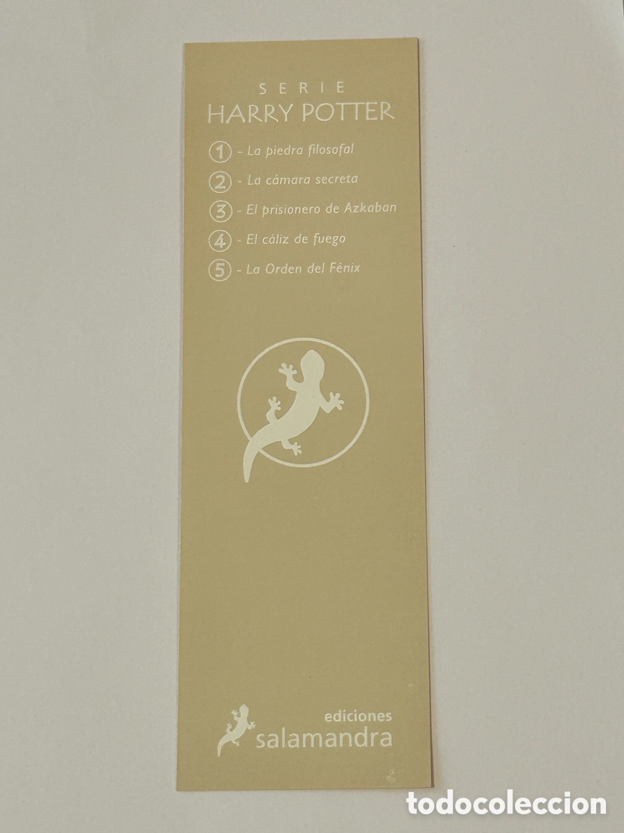 Coleccionismo marcap&aacute;ginas: MARCAP&Aacute;GINAS HARRY POTTER. EDITORIAL SALAMANDRA - Foto 2