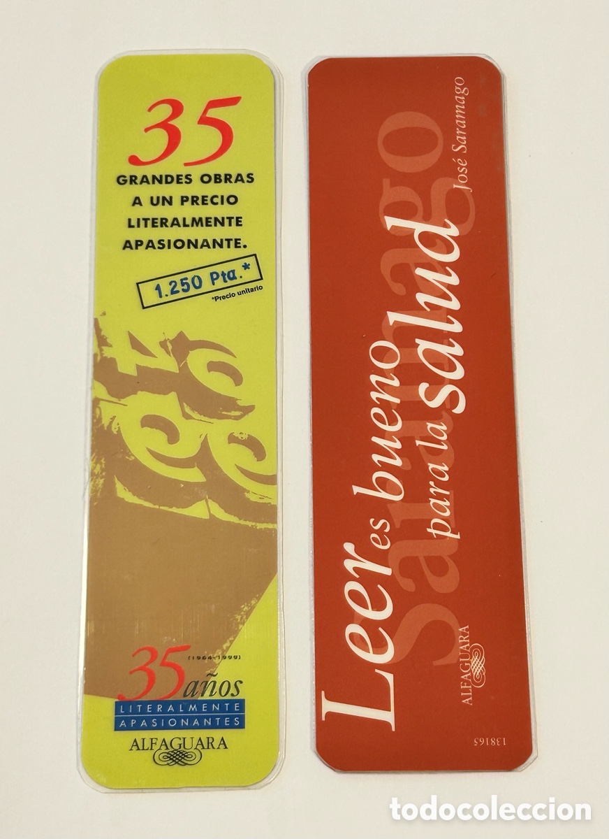 Collectables Bookmark: LOTE 18 MARCAP&Aacute;GINAS/PUNTO DE LIBRO EDITORIAL ALFAGUARA