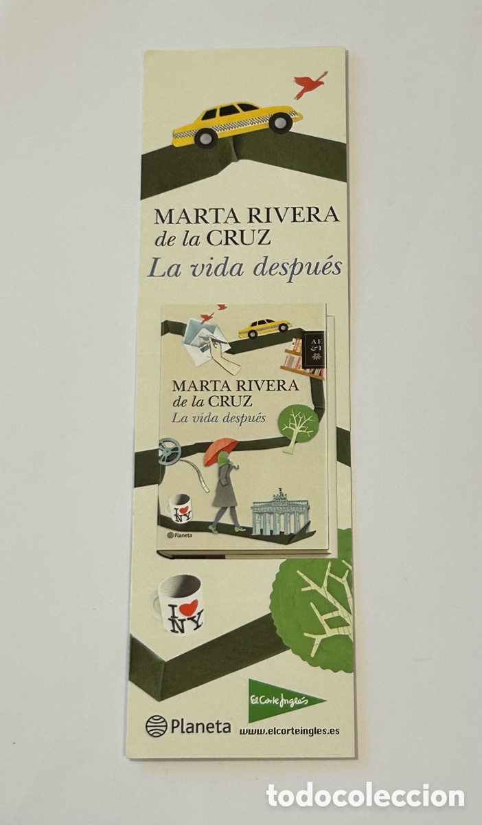Collectables Bookmark: MARCAP&Aacute;GINAS LA VIDA DESPU&Eacute;S. MARTA RIVERA DE LA CRUZ. EDITORIAL PLANETA
