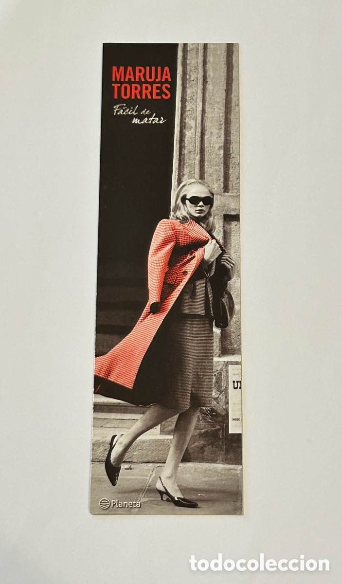 Collectables Bookmark: MARCAP&Aacute;GINAS F&Aacute;CIL DE MATAR. MARUJA TORRES. EDITORIAL PLANETA