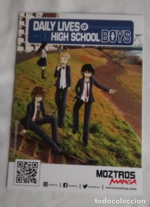 Collectionnisme Marque-pages: marcap&aacute;ginas postal manga high school boys, editorial Moztros