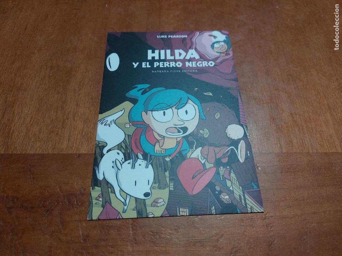 Coleccionismo marcap&aacute;ginas: HILDA Y EL PERRO NEGRO. TIPO POSTAL. LITERATURA. MARCAPAGINAS. PUNTO LECTURA. BUEN ESTADO. C-1