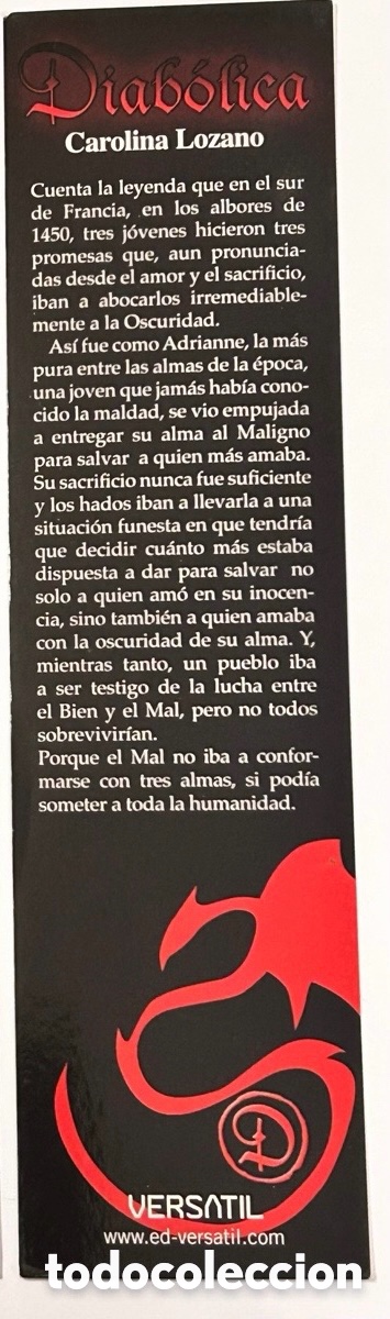 Coleccionismo marcap&aacute;ginas: MARCAP&Aacute;GINAS DIAB&Oacute;LICA. EDITORIAL VERS&Aacute;TIL - Foto 1