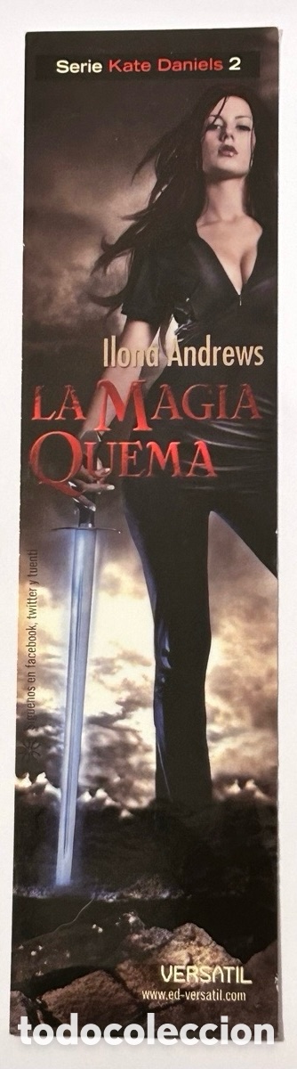 Collectables Bookmark: MARCAP&Aacute;GINAS LA MAGIA QUEMA. EDITORIAL VERS&Aacute;TIL