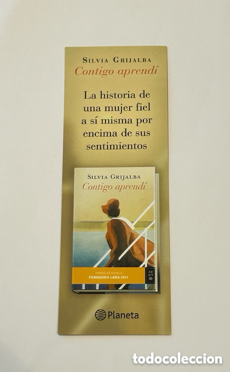 Collectables Bookmark: MARCAP&Aacute;GINAS CONTIGO APREND&Iacute;. SILVIA GRIJALBA. EDITORIAL PLANETA