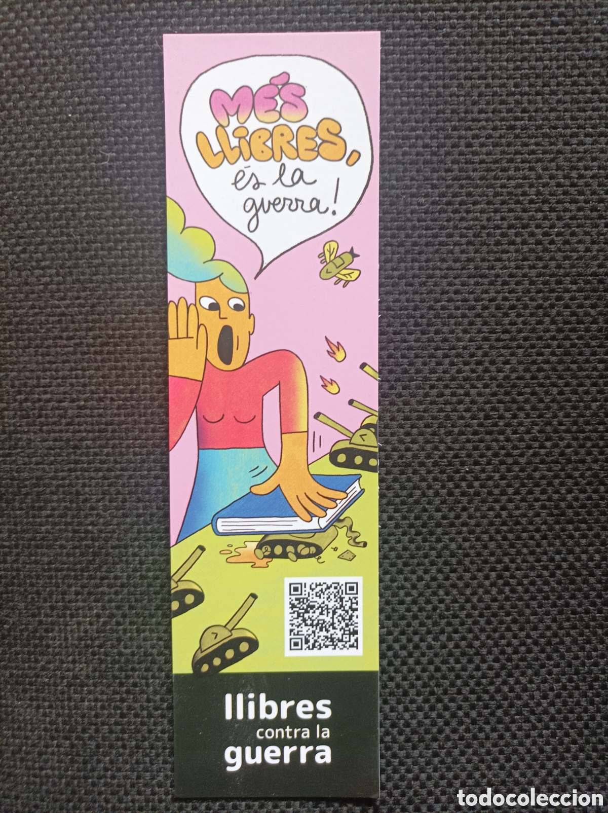 Coleccionismo Marcap&aacute;ginas: MARCAP&Aacute;GINAS LLIBRES CONTRA LA GUERRA PUNTO DE LIBRO