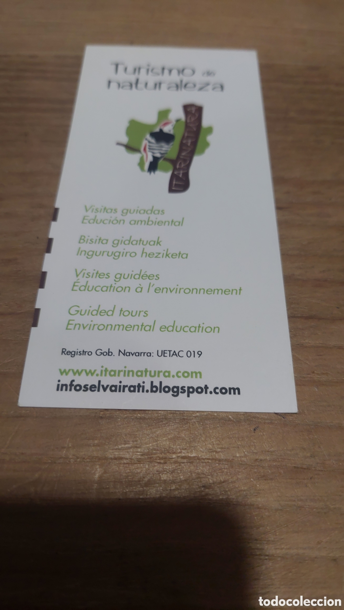 Sammeln von Lesezeichen: Itari natura marcapaginas Navarra turismo naturaleza