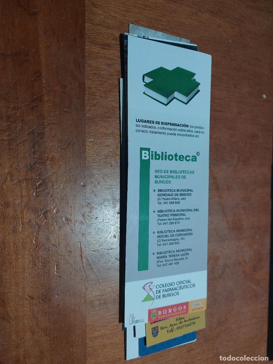Collectables Bookmark: BIBLIOTECAS. RED DE BIBLIOTECAS DE BURGOS. MARCAPAGINAS. PUNTO LECTURA. BUEN ESTADO. C-1